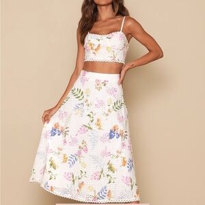 LULUS Sweet‎ At Heart Midi Skirt